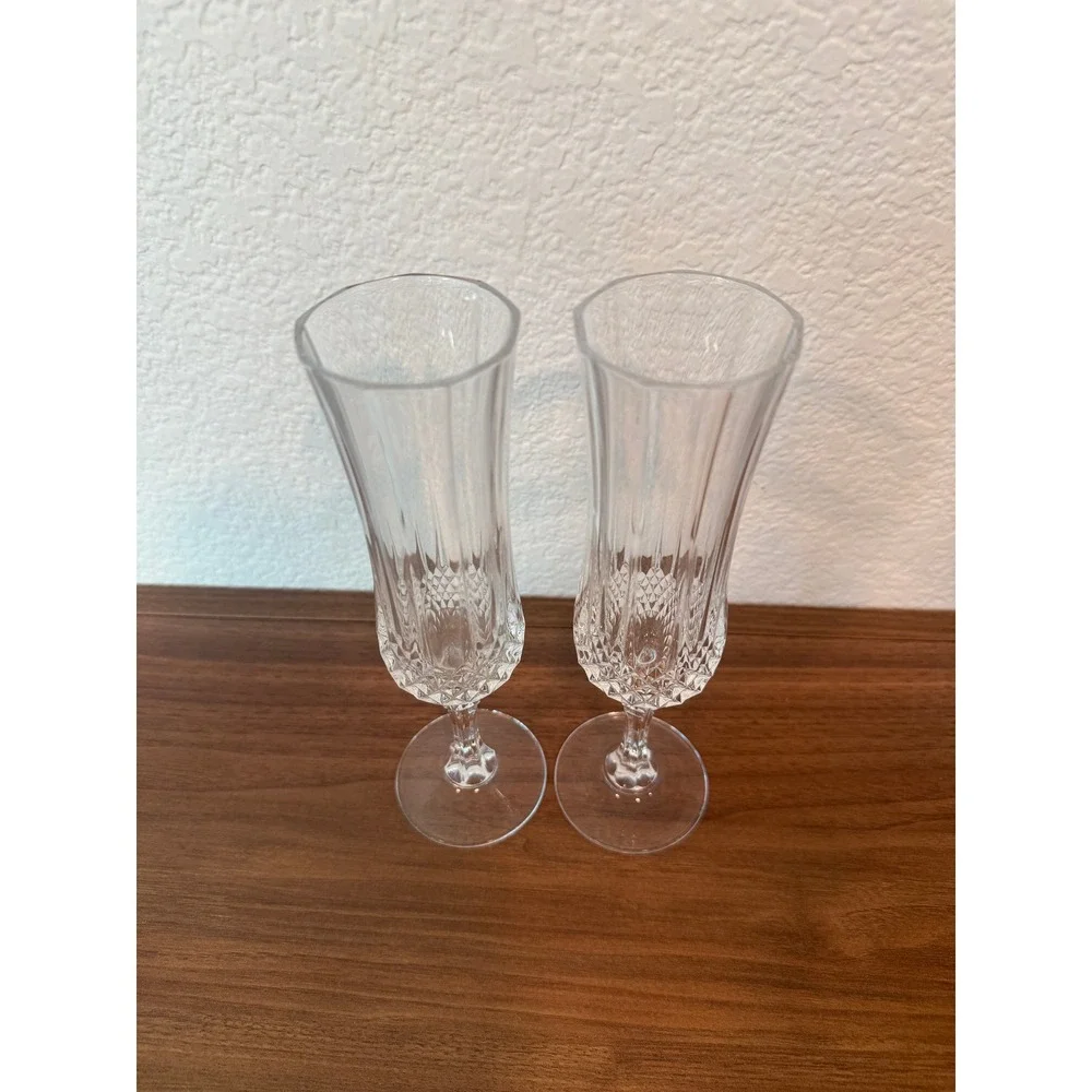 VTG Pair (Set 2) of Longchamp MCM‎ Cristal D'Arques 8